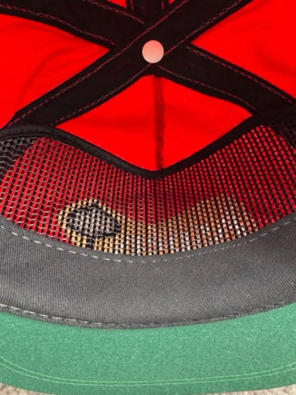 Vintage Aspen Colorado Hat Strapback Imperial Headwear USA Ski Rope Cap 80s Red